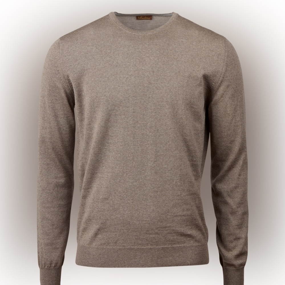 Stenstroms light brown Marino Wool Crewneck Sweater